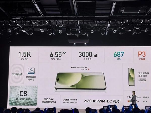 小米14 Pro配置全面下放，小米Civi 4 Pro搭載同款屏幕材質(zhì)